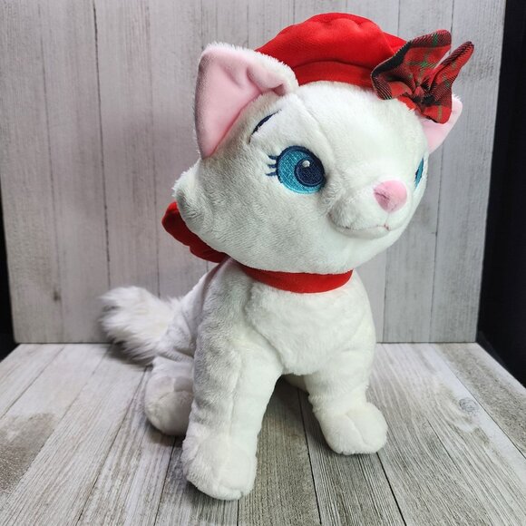 Disney Store Aristocats Marie White Cat Plush with Red Hat 11'' Stuffed Toy - Picture 3 of 10